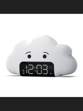 CAPELLO Kids' Wake up Light Alarm Cloud Clock White- okay to wake